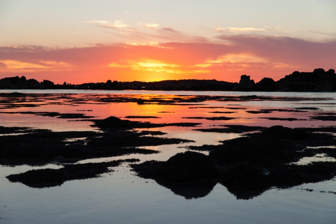 Chausey coucher de soleil
